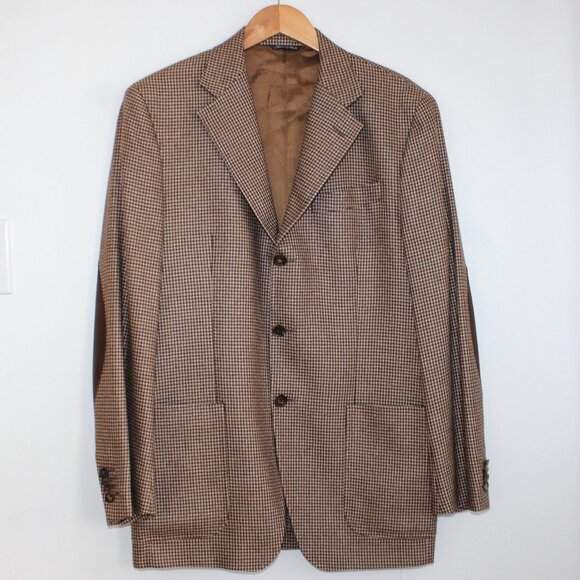 TOMBOLINI Houndstooth Cashmere blazer - Picture 1 of 6